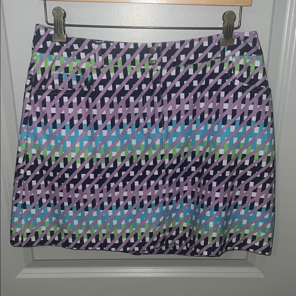 Slazenger Turquoise and Purple Casual Skort